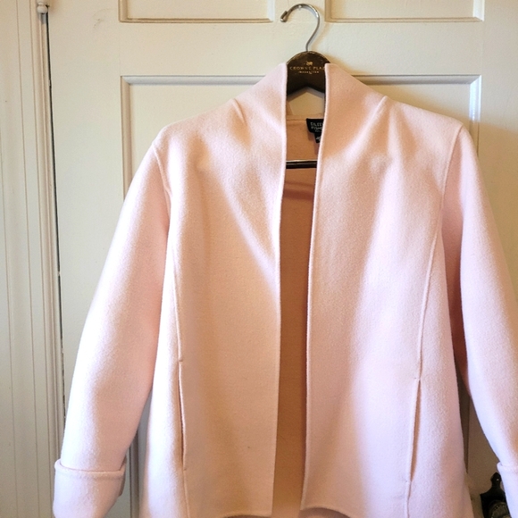 Vintage Eileen Fisher light pink wool coat - Picture 2 of 3